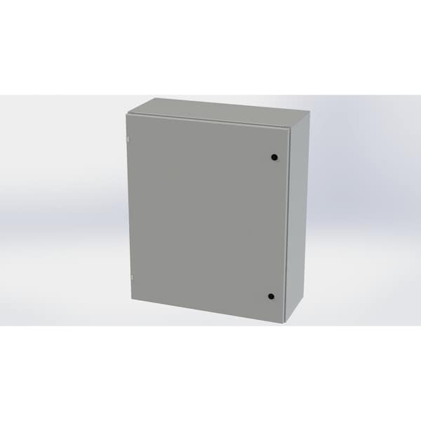 1/4 Turn Latch Electrical Enclosures, 36 in H, 12 in D, 30 in W, NEMA 3R, 4, 12, 13, Carbon Steel